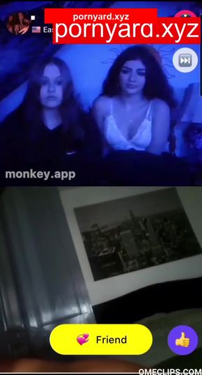 Amateur teen teases webcam and gets surprised reaction