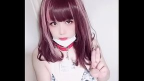 【女装マゾ奈緒】マイクロビキニ001