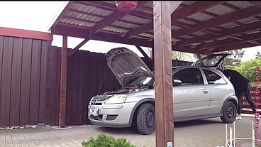 Kleiner Autocheck in Legging