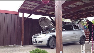 Kleiner Autocheck in Legging