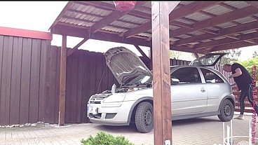 Kleiner Autocheck in Legging