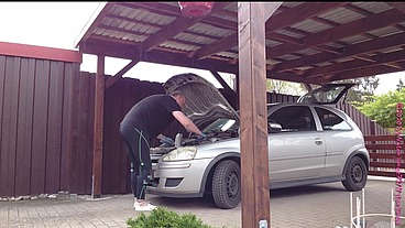 Kleiner Autocheck in Legging