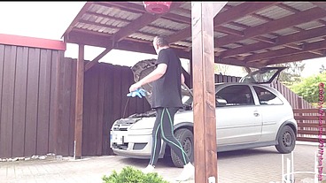 Kleiner Autocheck in Legging
