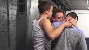 Hungry for Cum Scene-1 threesome with Twinks and Muscular Guys Sucking Each Other's Cocks