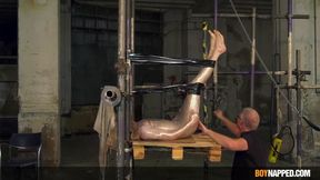 Bound twink Avery Munroe dominated by daddy Sebastian Kane