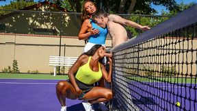 Unleash Your Wildest Desires with Tempting Diamond Jackson, Voluptuous Nikki Benz in 'Game, Set, Match Pussy' ~ Brazzers HD