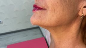 Milf lady suck throbbing cock cum fountain in mouth
