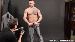 Pascal gives hunk Manuel Deboxer a nasty blowjob after hot photoshoot