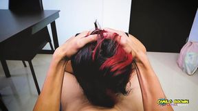 camilo brown showing the straight delivery guy that men deepthroat better