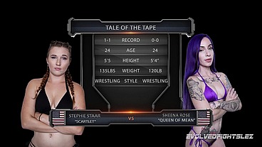 Sheena Rose vs Stephie Staar Female Wrestling