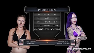 Sheena Rose vs Stephie Staar Female Wrestling