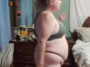 Watch wife getting horny dancing while I'm working!!