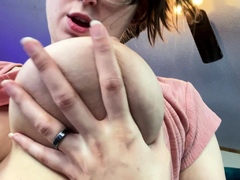 Close up masturbation with big cumshot