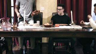 "MILF Cougar Throats Teen in Hardcore Group Sex Foursome"