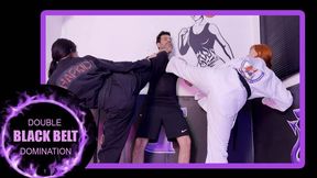 Elite Dominance: Precise Strikes and Foot Fetish with Mel Fire and Keylla Kicks (1080) - Feet Fight - Mixed Fighting - Foot Domination - Scissorhold - Wrestling Challenge - Kimono - Black Belt