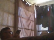 Latino Thug Jerking Off and Moaning and Cumming