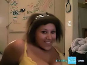 Big-Titted Black BBW Webcam Show