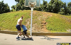 Latino stud ass fucks handsome athletic buddy bareback