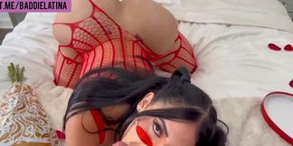 Busty blonde Valerie Kay deepthroat and creampied