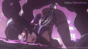 Superheroines clash in a wild 3D animated hentai fuck session