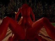 Rough anal sex with yelena belova and black widow