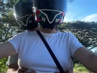 I picked up a DiDi customer out of a brassiere and this guy noticed my large bazookas two