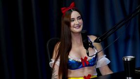 chamei ela pro meu podcast e empurrei ate o saco do no dessa vadia safada