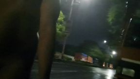 Indian Exhibitionist Nude in Public City Road