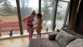 muscle milf strap-on flip fuck
