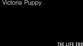 Victoria Puppy rams her pussy with a big cucumber