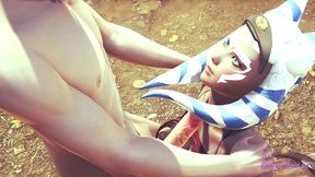 star wars hentai - ahsoka handjob & boobjob - japanese asian manga anime porn