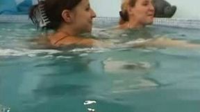 The petite white skin bodies of delectable European teens filmed underwater