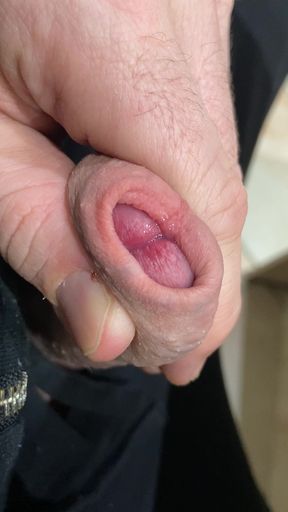 Masturbating