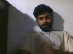 Big-Cock Indian Guy Jerks Off on Webcam