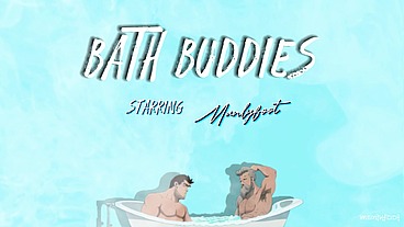 Step Gay Dad - Bath Buddies - Hot house with sexual tension so thick it ends up all over stepdad's sexy toes - Manlyfoot