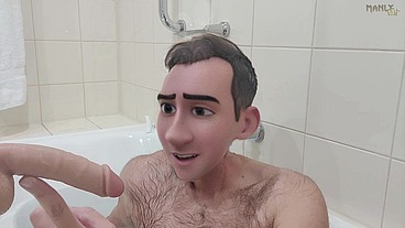 Step Gay Dad - Bath Buddies - Hot house with sexual tension so thick it ends up all over stepdad's sexy toes - Manlyfoot
