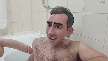 Step Gay Dad - Bath Buddies - Hot house with sexual tension so thick it ends up all over stepdad's sexy toes - Manlyfoot