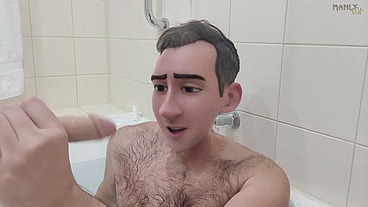 Step Gay Dad - Bath Buddies - Hot house with sexual tension so thick it ends up all over stepdad's sexy toes - Manlyfoot
