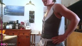 a slutty porn cleaner gets roughtly fucked on the ground