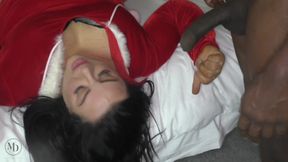 Merry Spunkmas Ho Ho Ho! Naughty MILF with 3x BBC