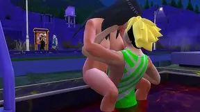 Hinata Seduces Stepson for Poolside Hardcore Fun & Intense Netorare Action