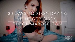 30 Days To Sissy Day 18: Plugged Sissy (WMV 1080p)