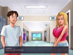 Sex with stepsister and neighbour .(summer time saga game)