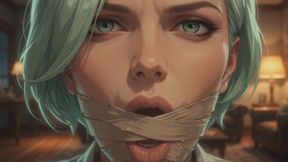 Bondage Stories #12B: Mint Green Rope Confession (Animated)