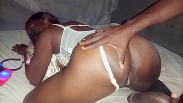 Stepsister wanted her Christmas present but ended up getting fucked
