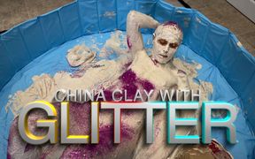 Clay and Glitter - Wam Wet and Messy Sploshing