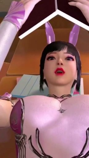 Cosplay rabit girl at classroom - Hentai 3D Uncensored V343   Clip 1