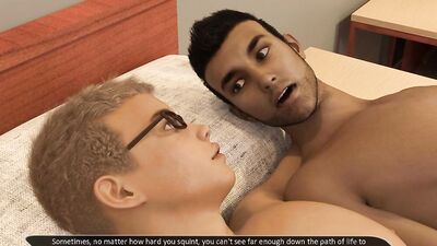 Cute 3D twinks with attractive bodies fuck in a porn game