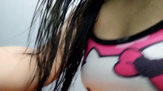 MY BUSTY STEPMOM COMES OUT OF THE BATHROOM, PUTS ON HER TOWEL, AND THEN SHOWS ME HER SEXUAL ATTRIBUTES