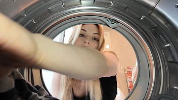 Horny Wife in the Laundry Room: Intense and Wild Fuck